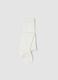 White organic stretch-cotton tights with lurex_0