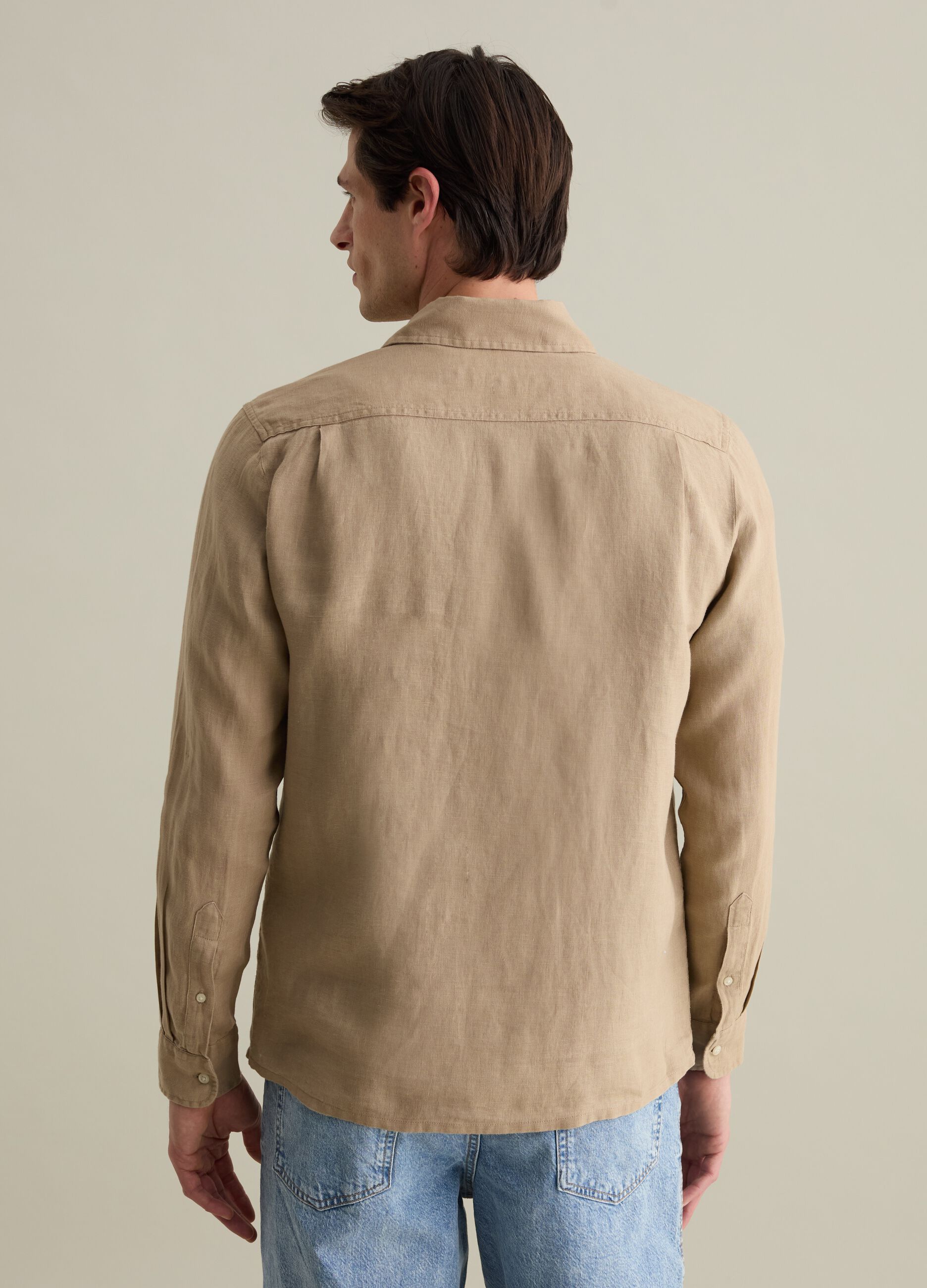 Regular-fit shirt in linen