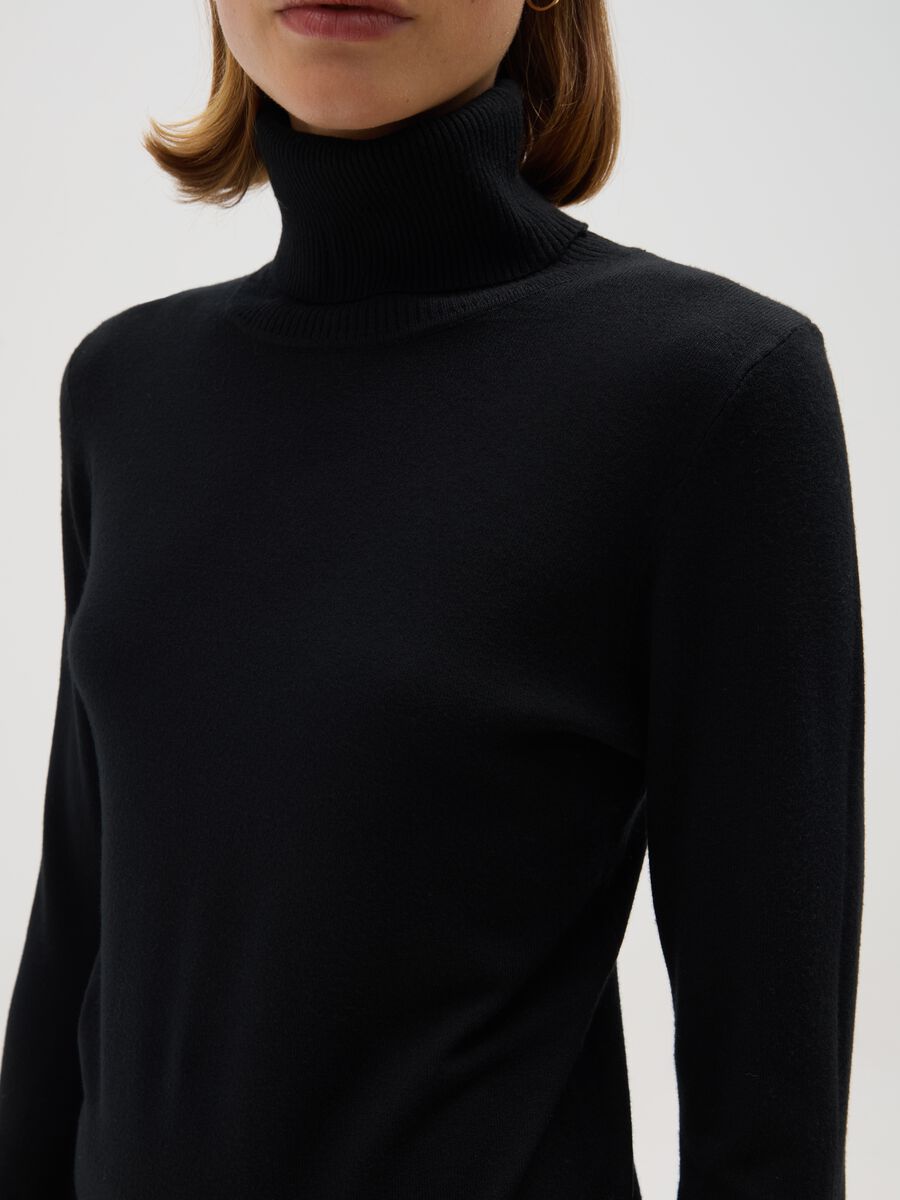 Black turtleneck regular fit_3