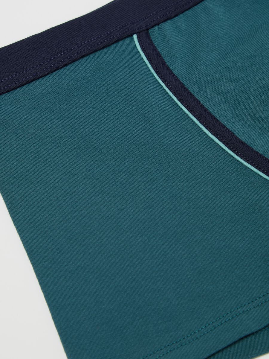 Boxer midi in cotone stretch _2