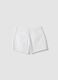 White pure cotton five-pocket shorts_1