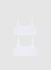 Pack of Girls' White Cotton Bralette Bras_0