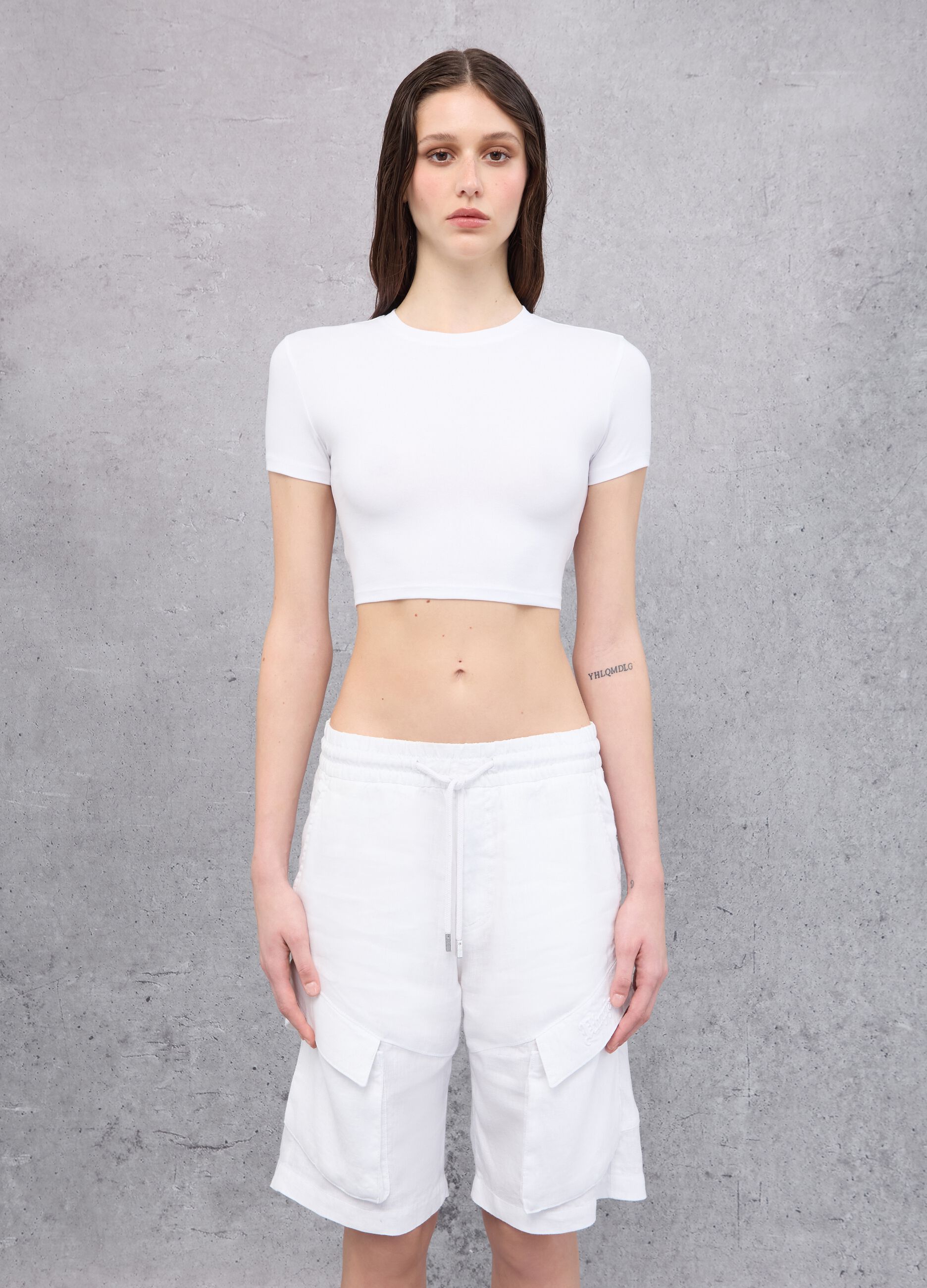 White Crop T-shirt