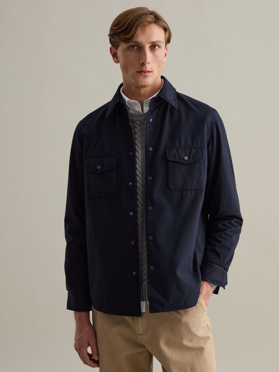 Padded shacket with buttons_0
