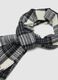 Multicolour check scarf with fringes_1