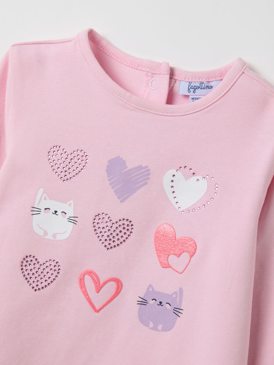 Pink Stretch Cotton Girls' Top_2