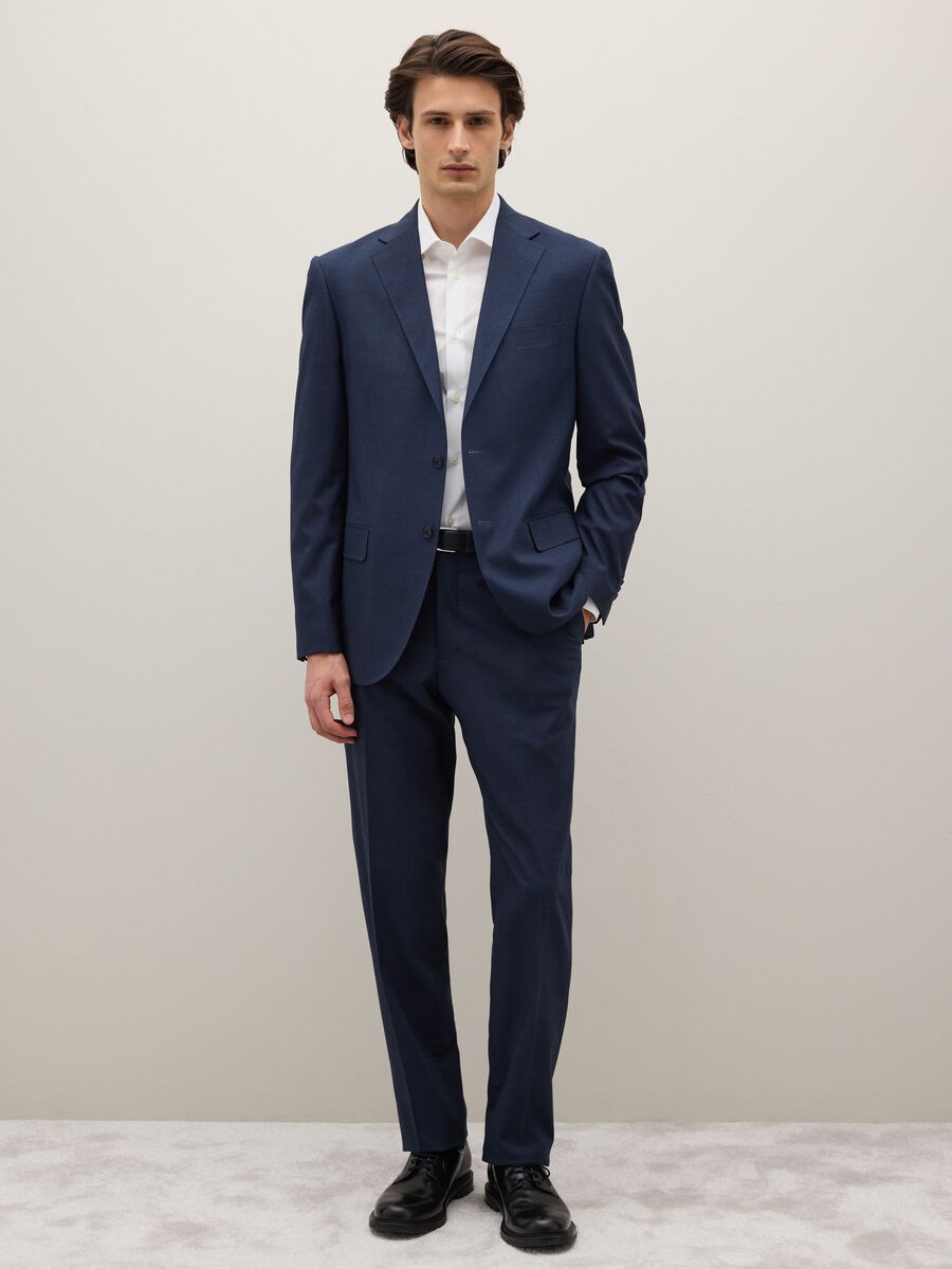 Abito elegante blu regular fit_0