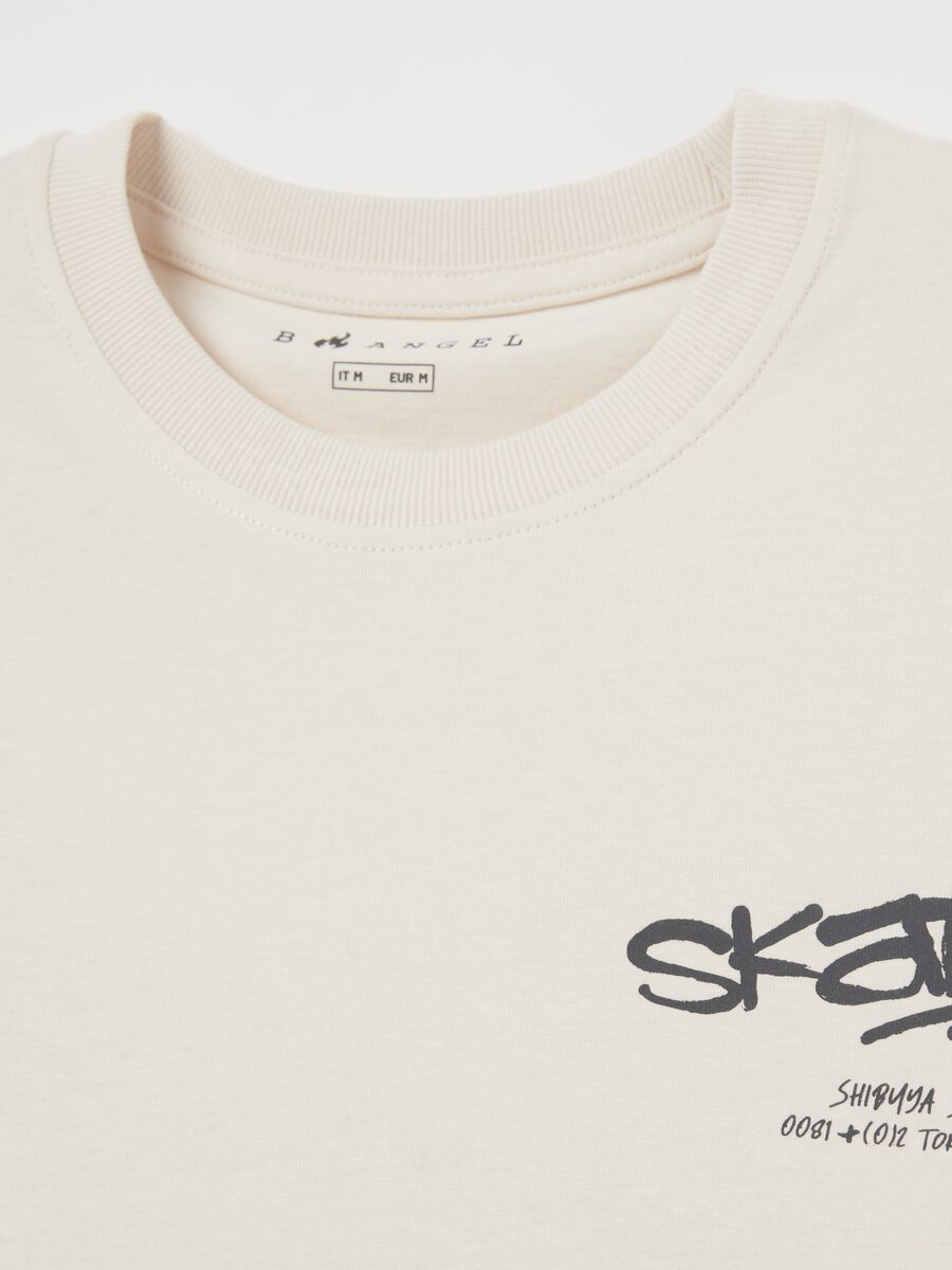 Cotton round neck T-shirt with print_5