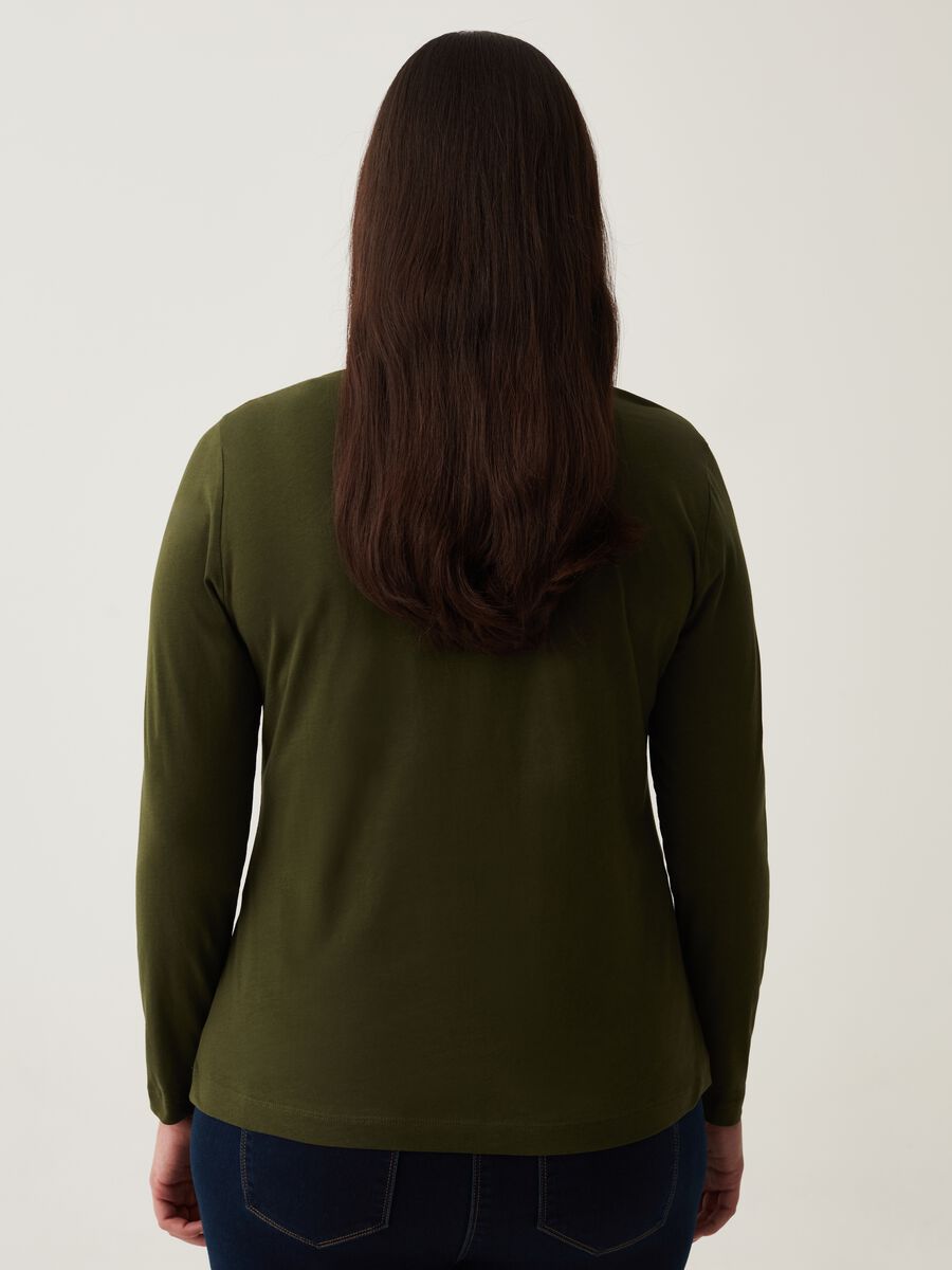 T-shirt a maniche lunghe con laccetto Curvy_2