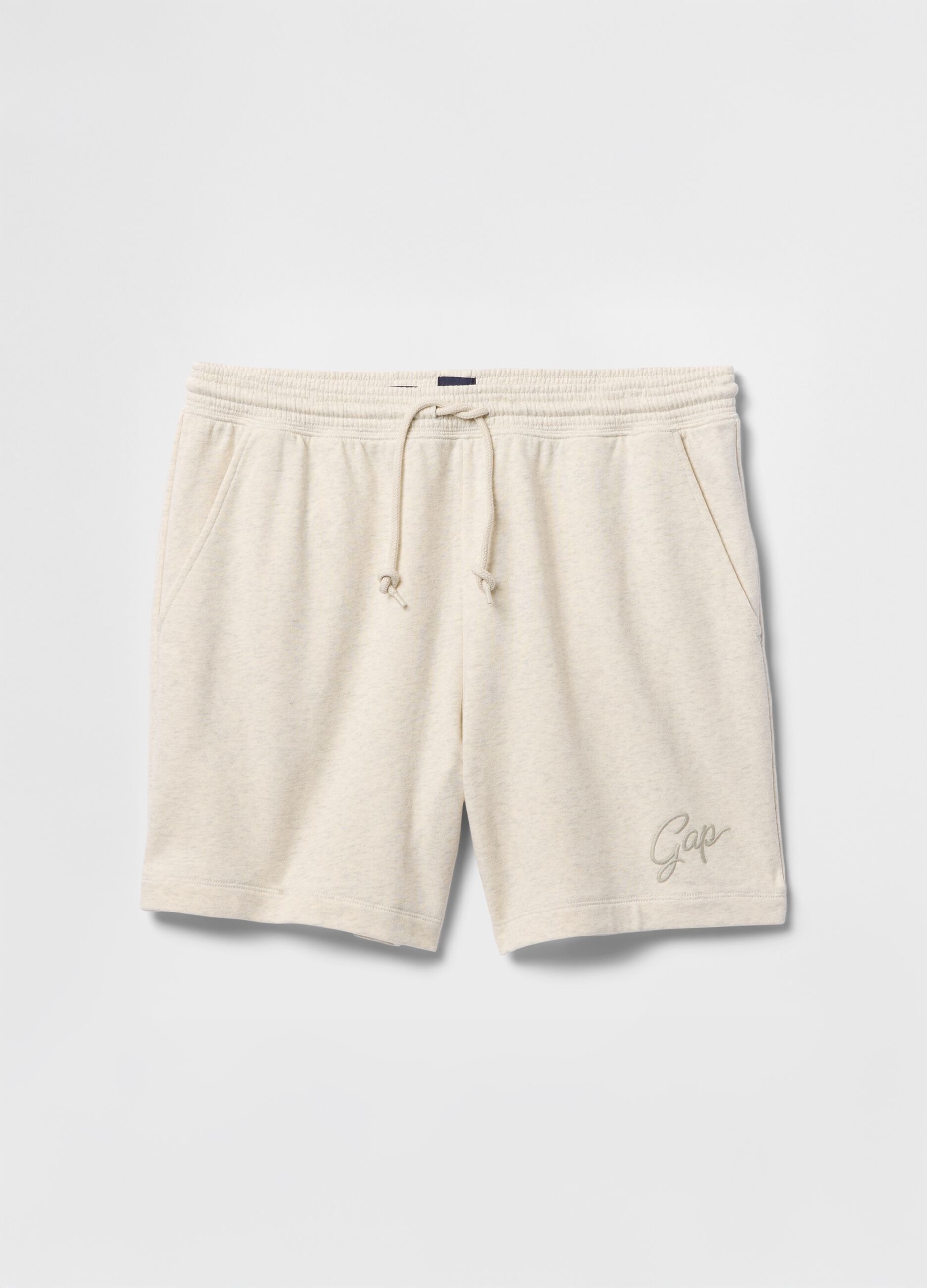 Beige cotton blend shorts from Gap