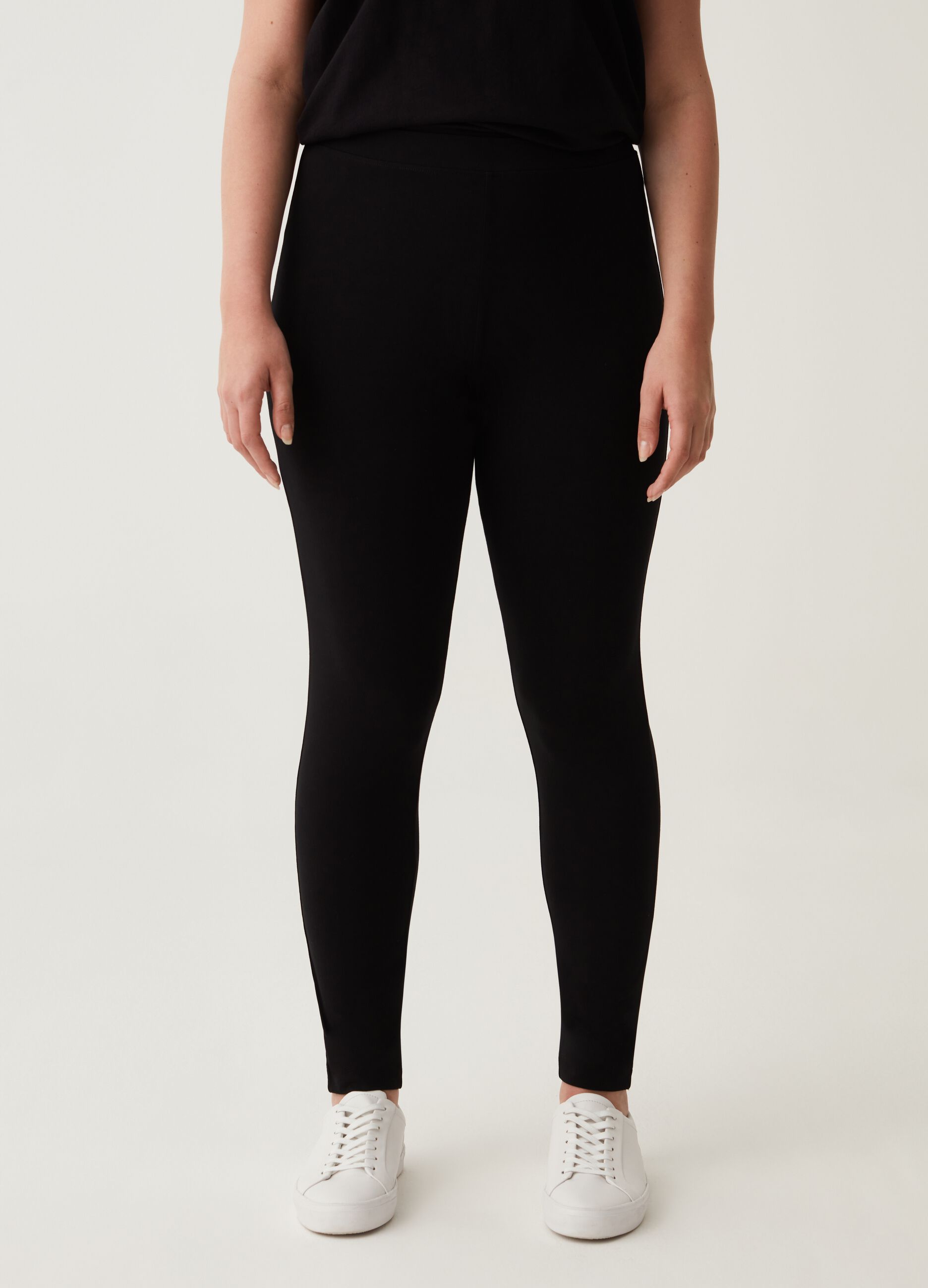 Leggings in cotone stretch Curvy MYA_1