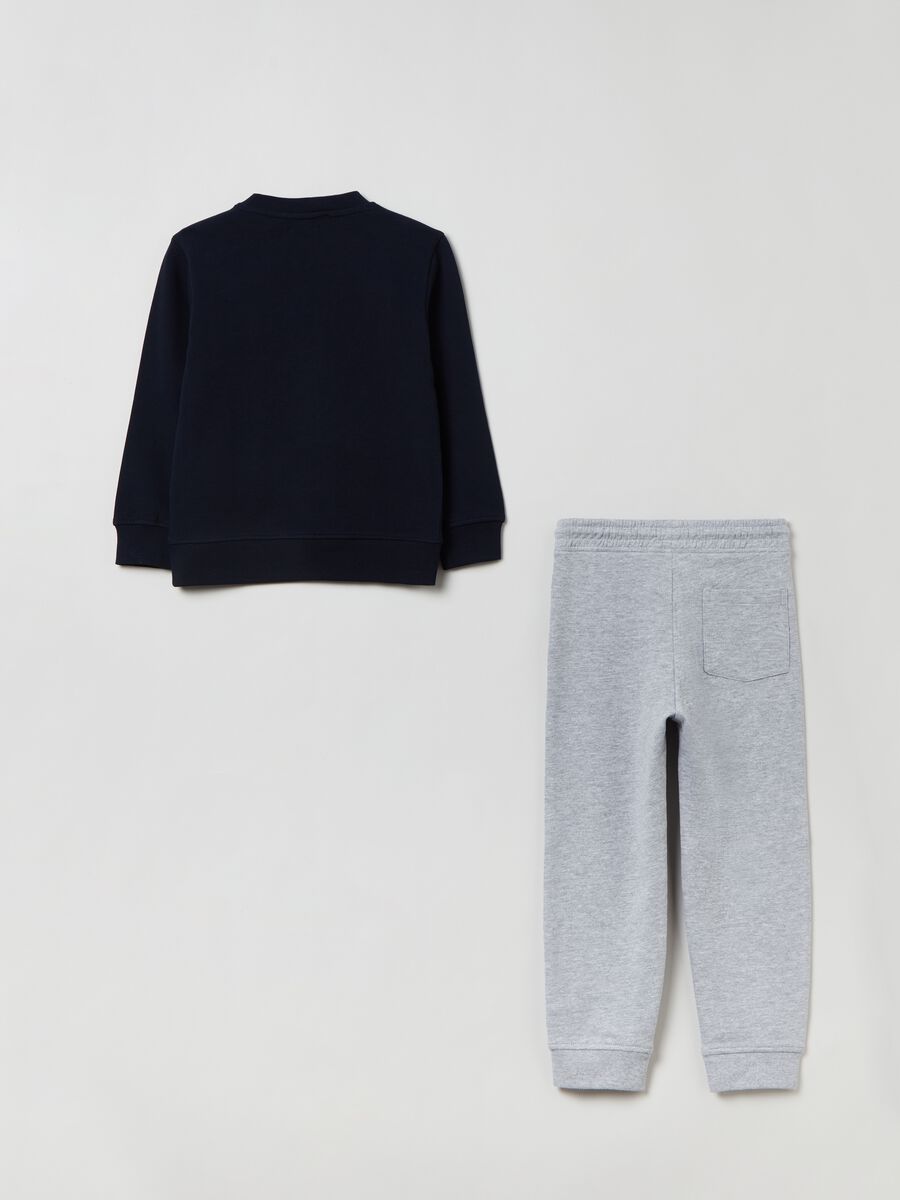 Jogging set in felpa con stampa_1