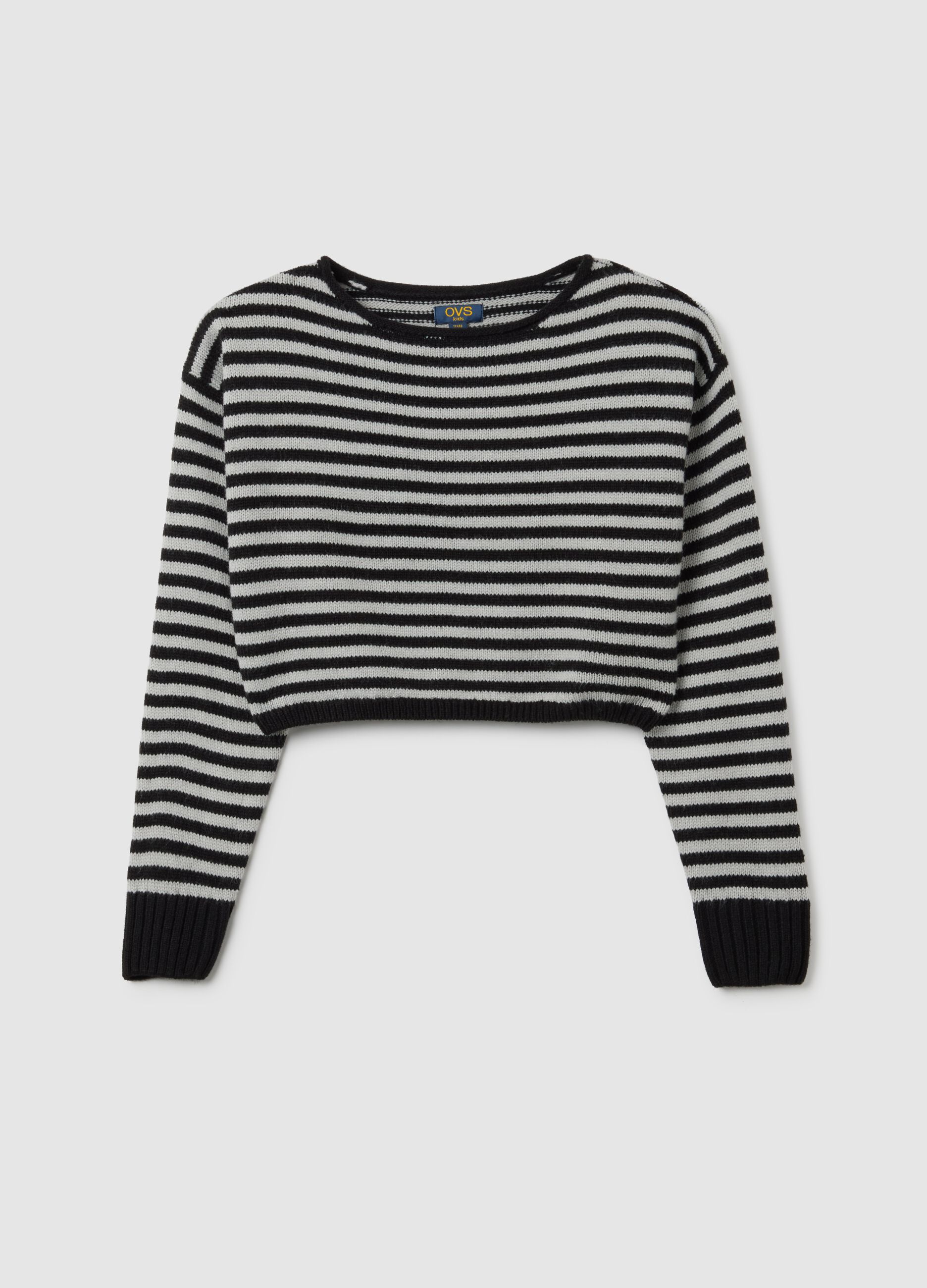 Black and White Striped Jumper