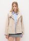 Beige cotton blend jacket regular fit_1