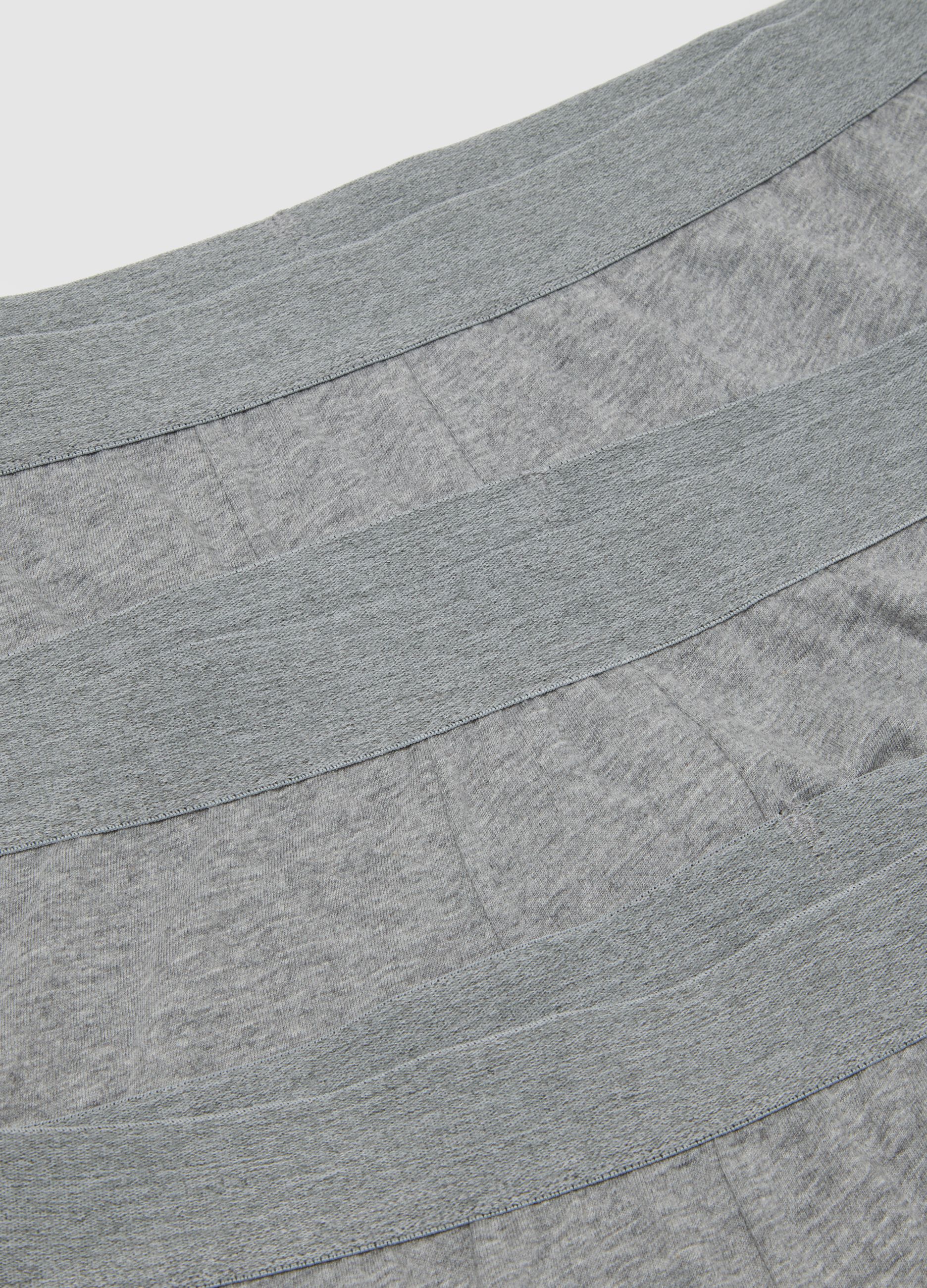 Pack of three grey pure cotton boxer shorts regular fit