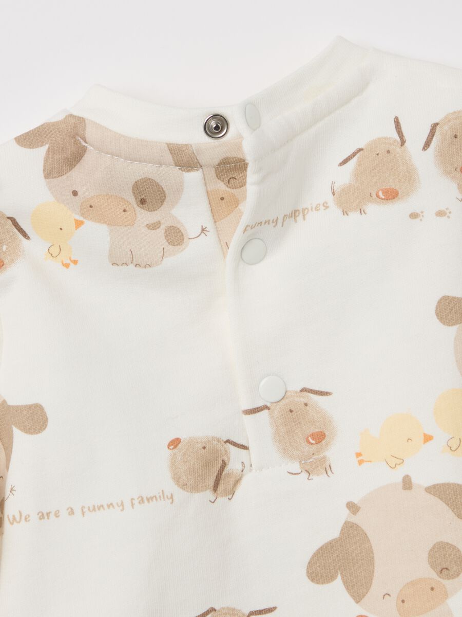 Cotton jogging set with farm animals print_2