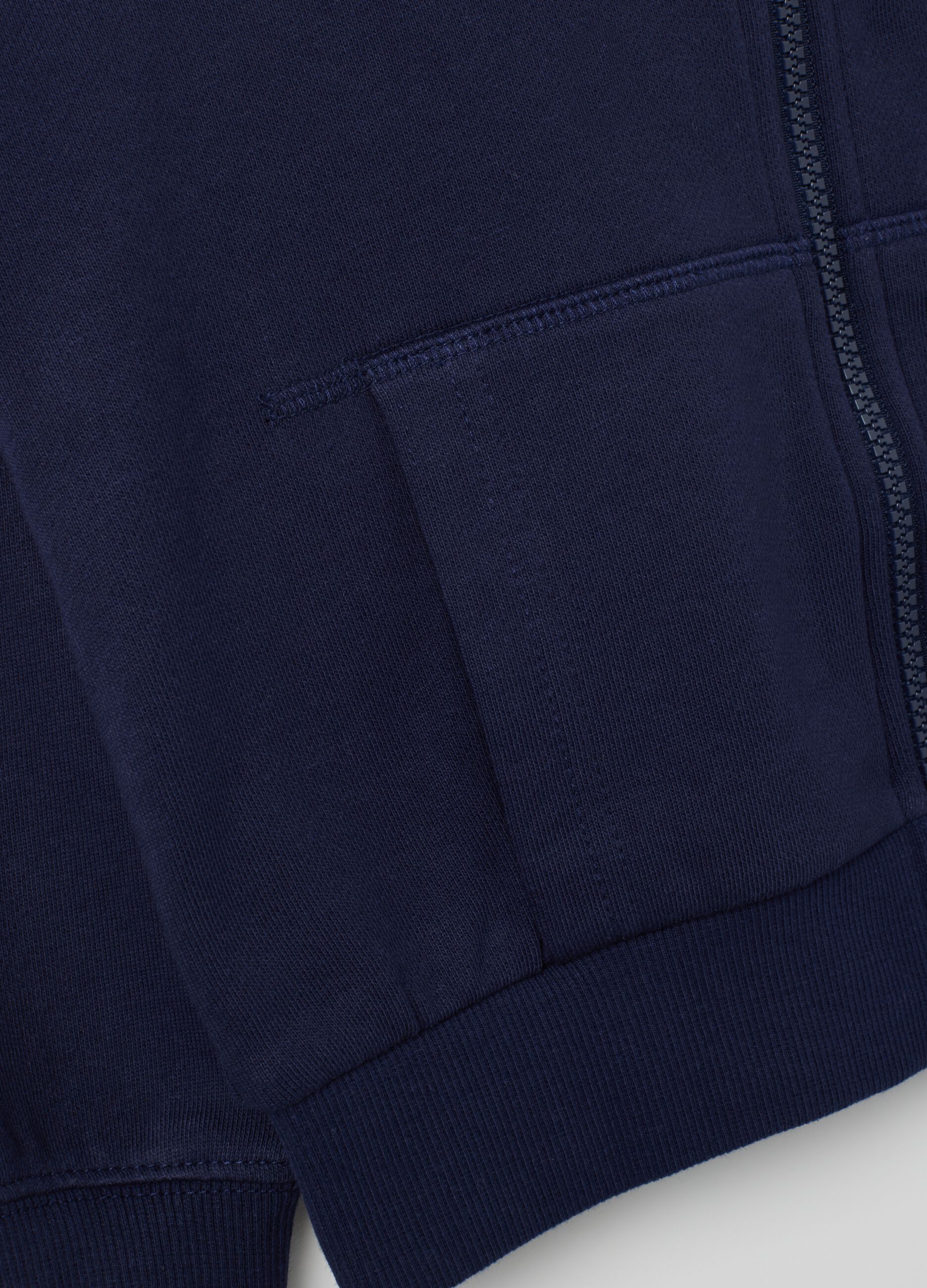 Girl's blue pure cotton sweatshirt regular fit