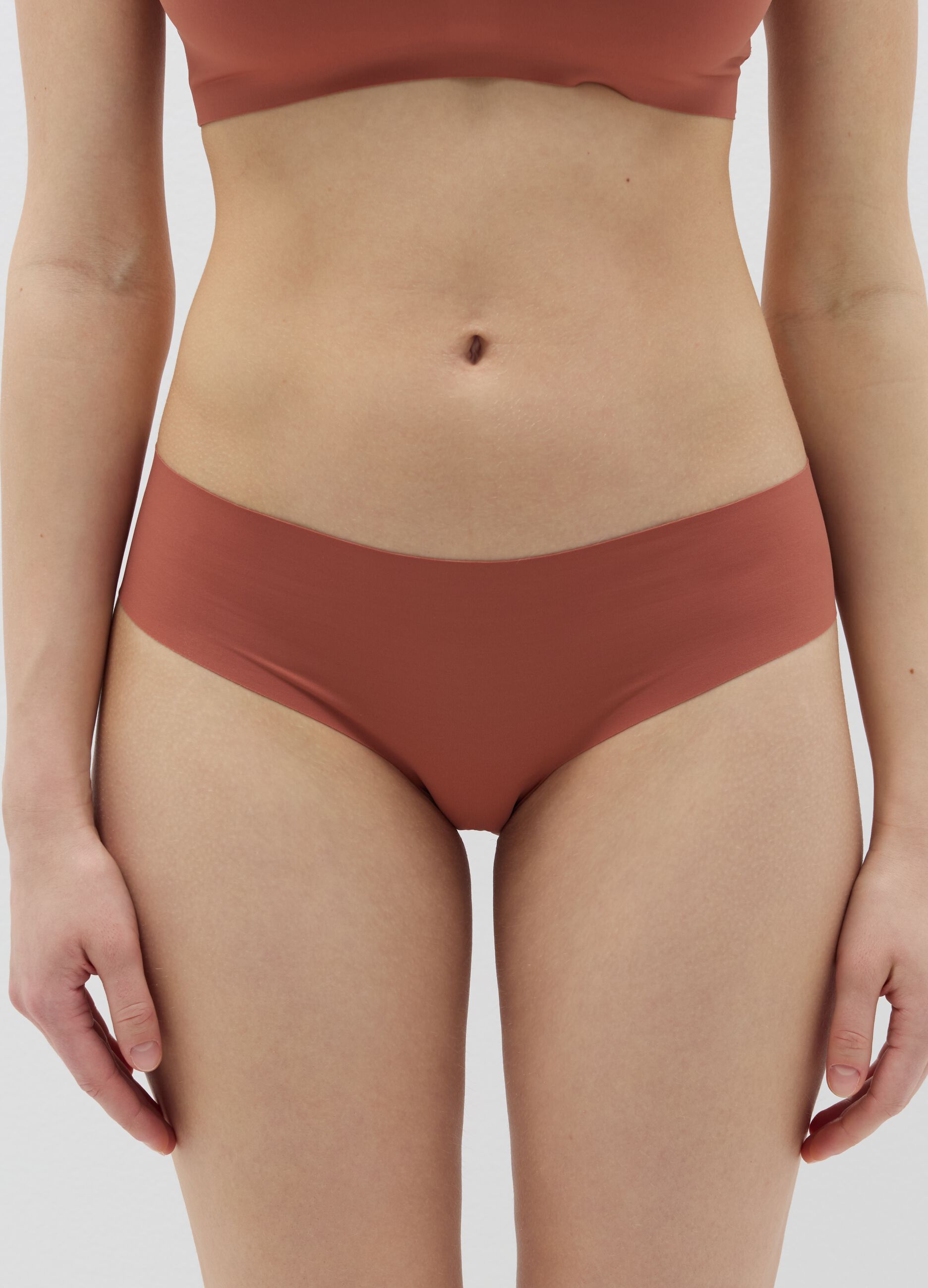 High-rise briefs in stretch microfibre