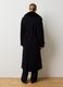Long black coat with soft collar and regular fit belt_2