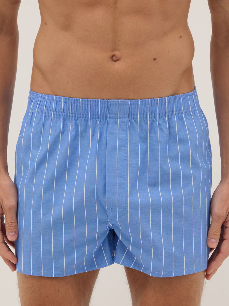 Multicolour stripe regular fit pure cotton boxer twin pack_1