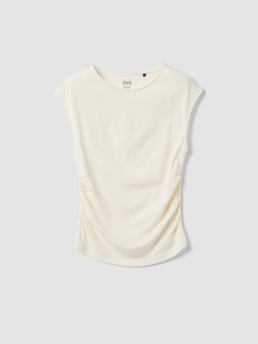 Tank top in puro cotone bianco regular fit_5