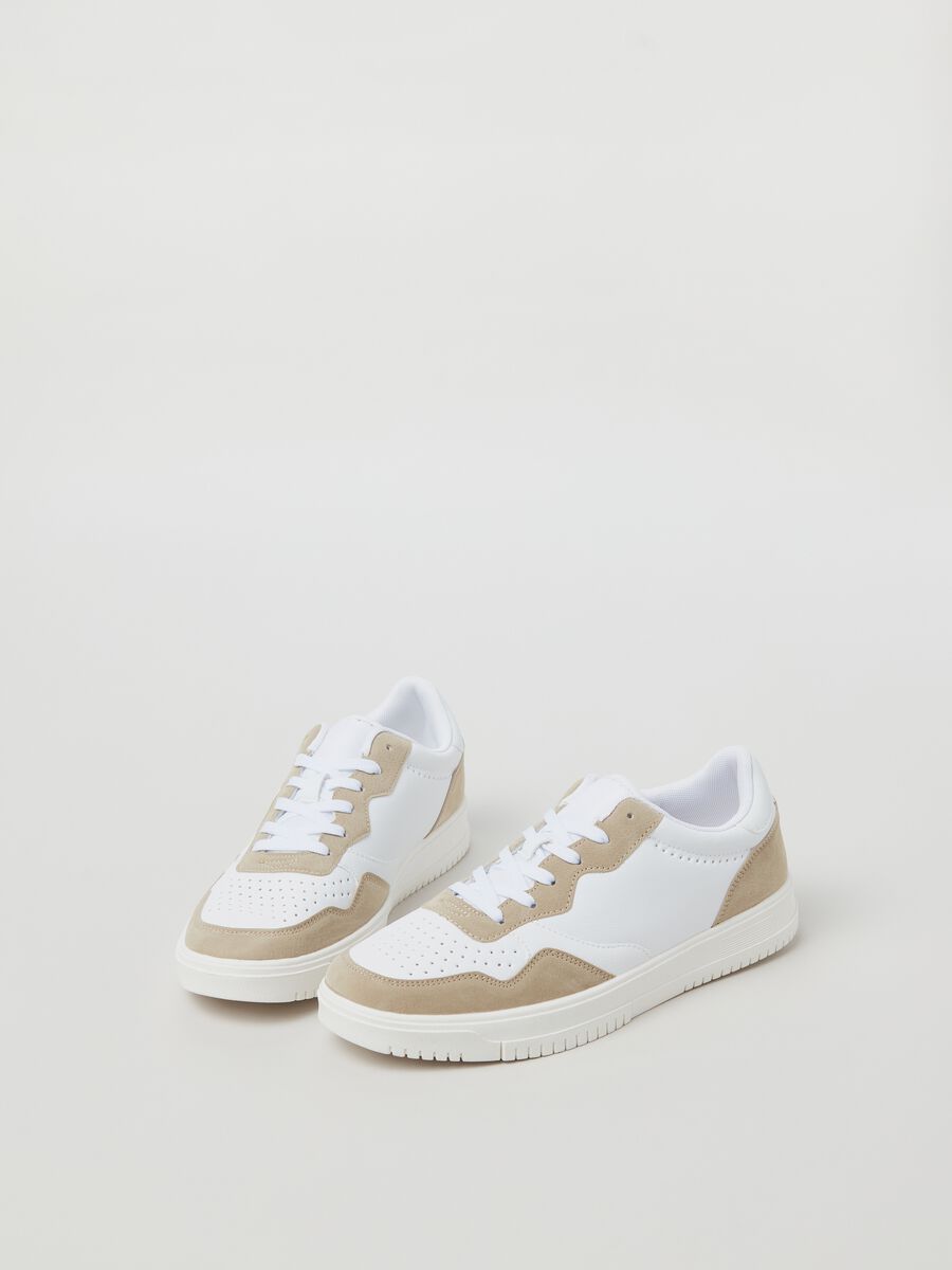Sneakers con dettagli scamosciati_1