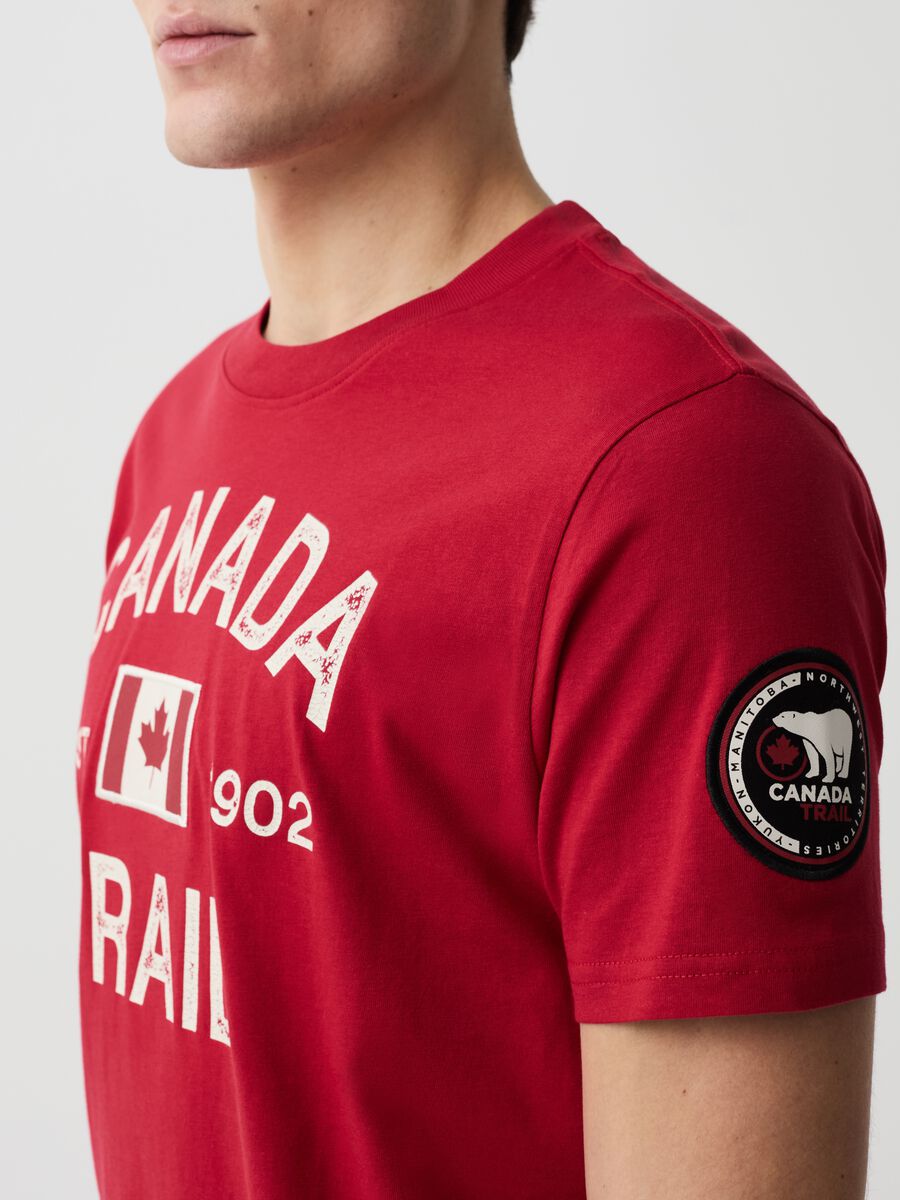 T-shirt with Canada Trail print_2