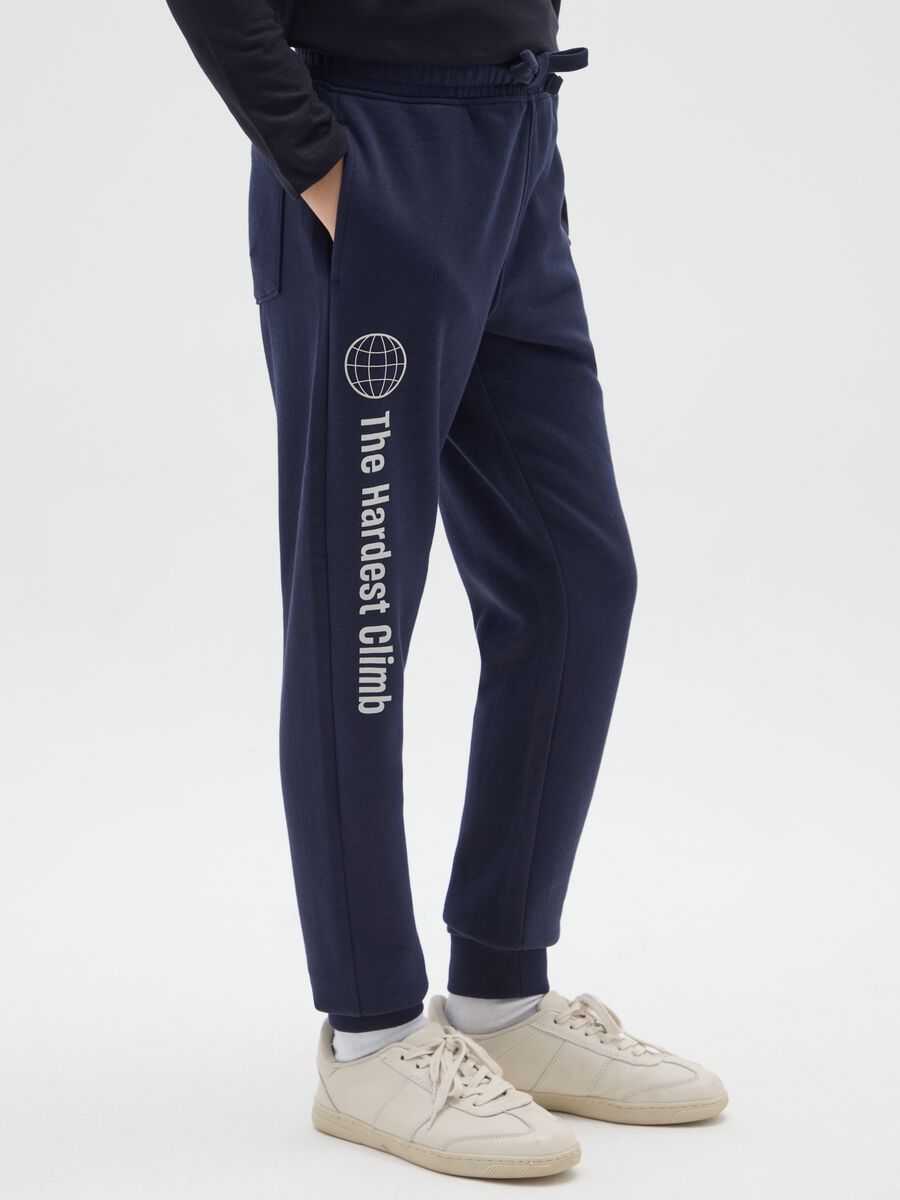 Blue cotton trousers for boys_2