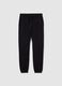 Boys' black jogger trousers in pure cotton, regular fit_3
