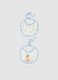 Set of twin-pack baby bibs in pure multicolour cotton_0