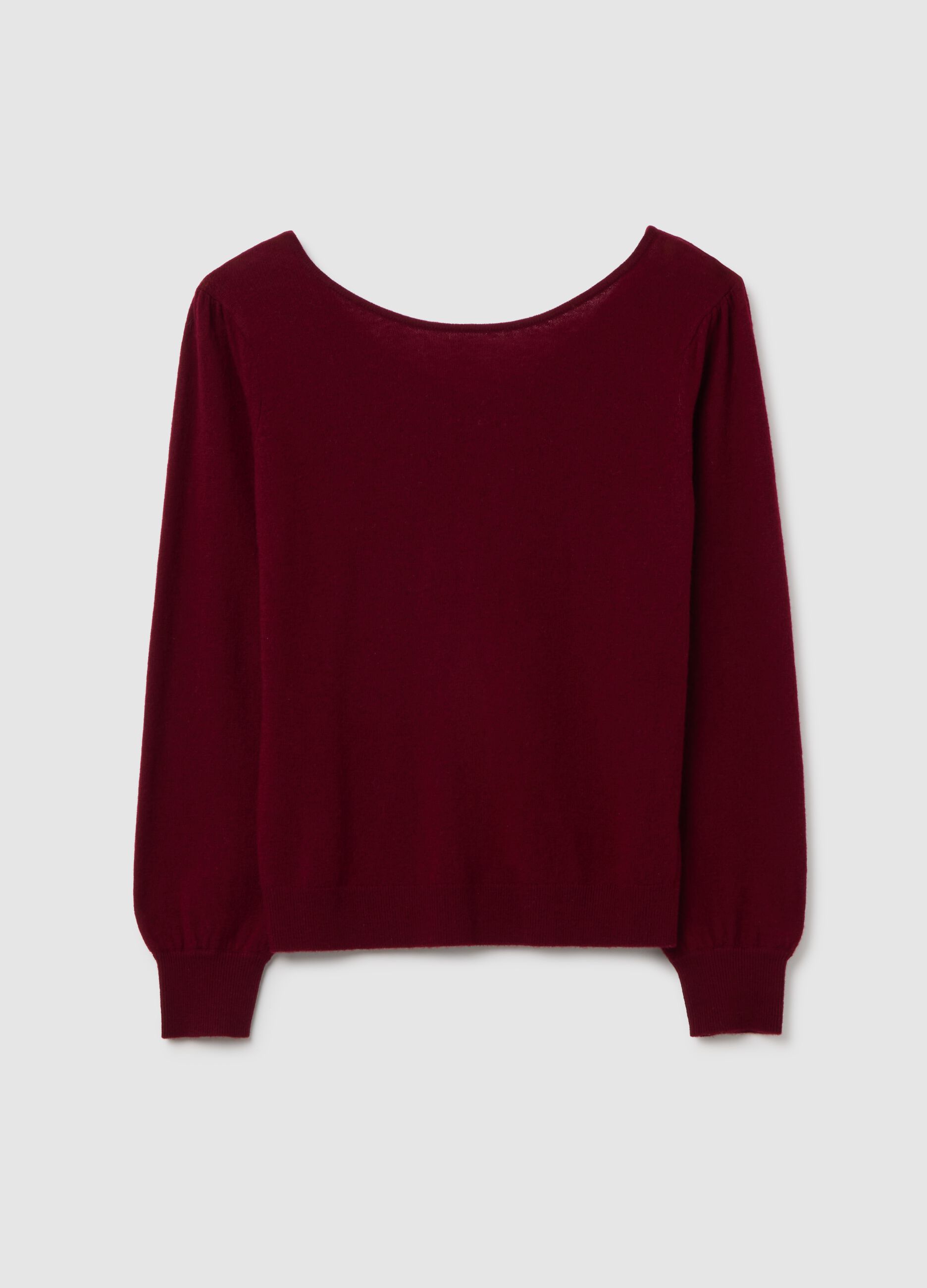 Maglione in pura lana rossa regular fit
