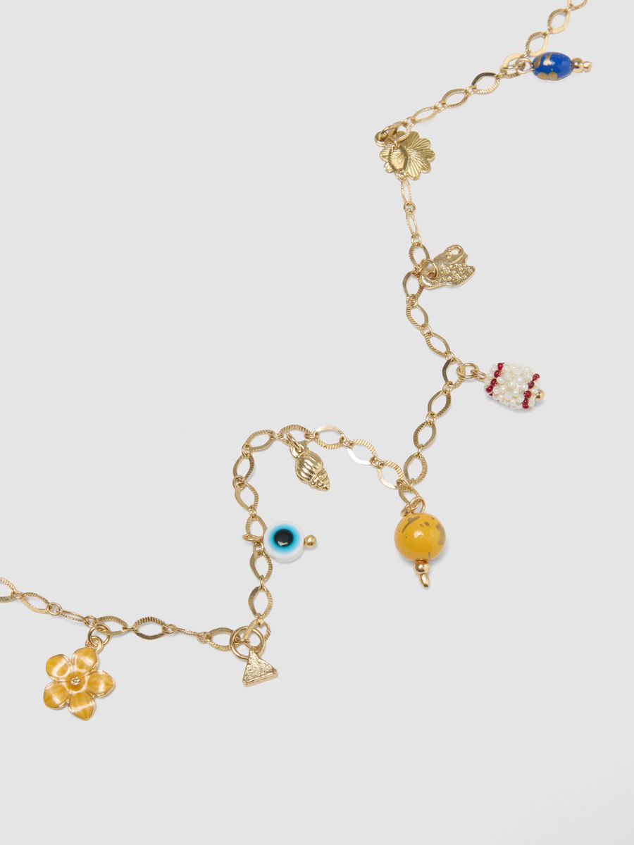 Multicoloured charm necklace_2