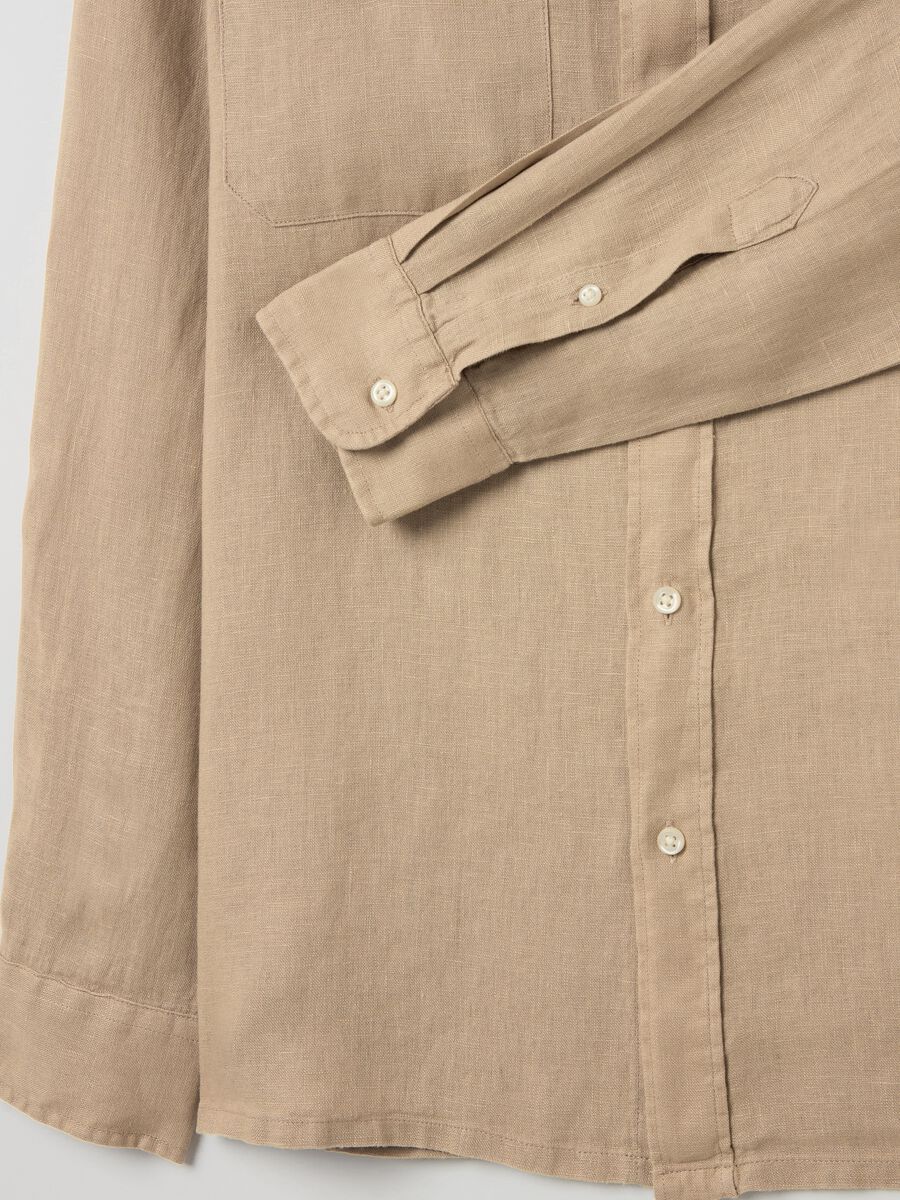 Regular-fit shirt in linen_5