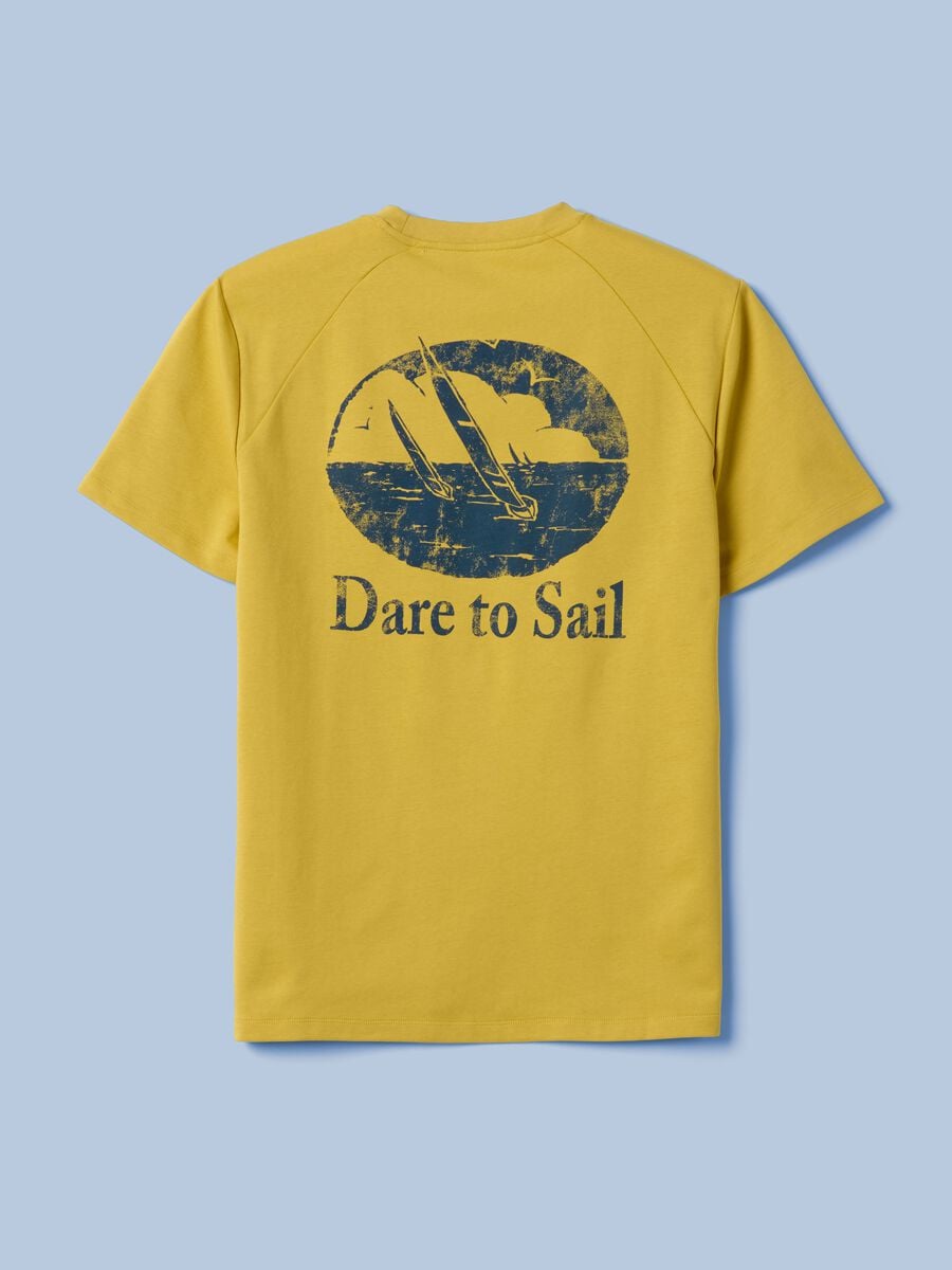 Yellow ALTAVIA SAILING T-shirt in stretch cotton blend_5