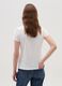 Solid colour T-shirt with V neck_3