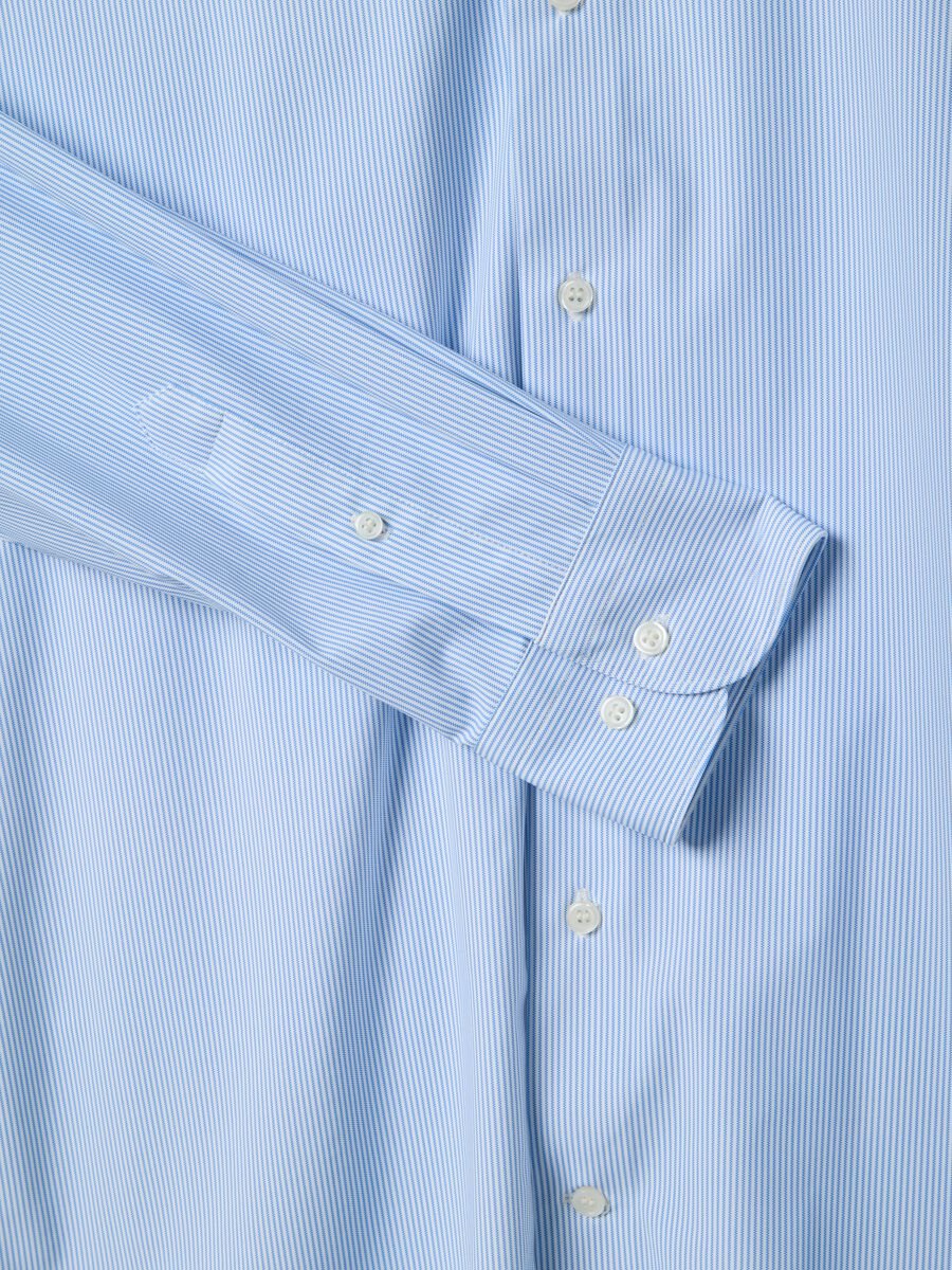 Camicia a maniche lunghe a righe multicolor slim fit_5