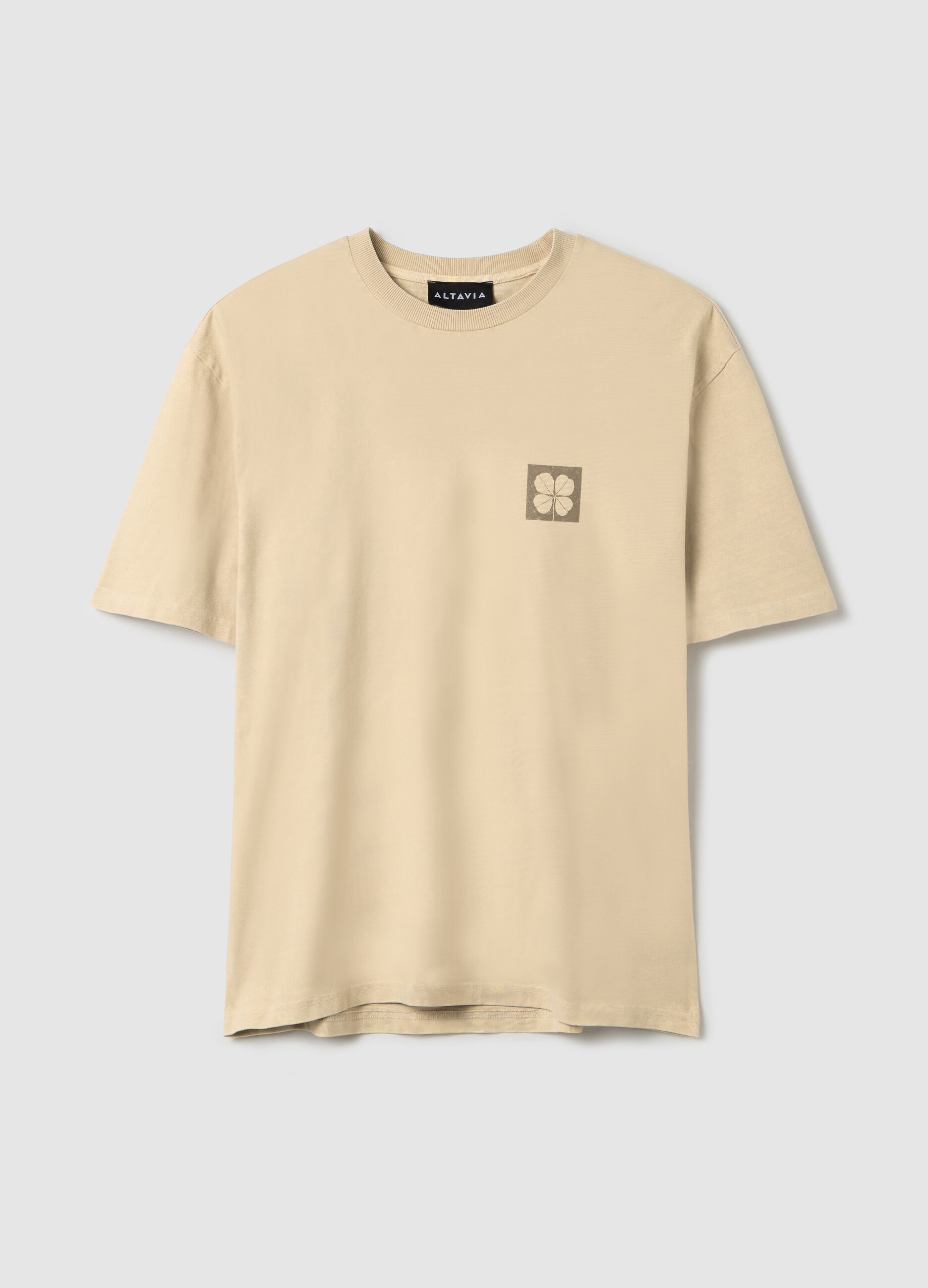 Cotton T-shirt with ALTAVIA print