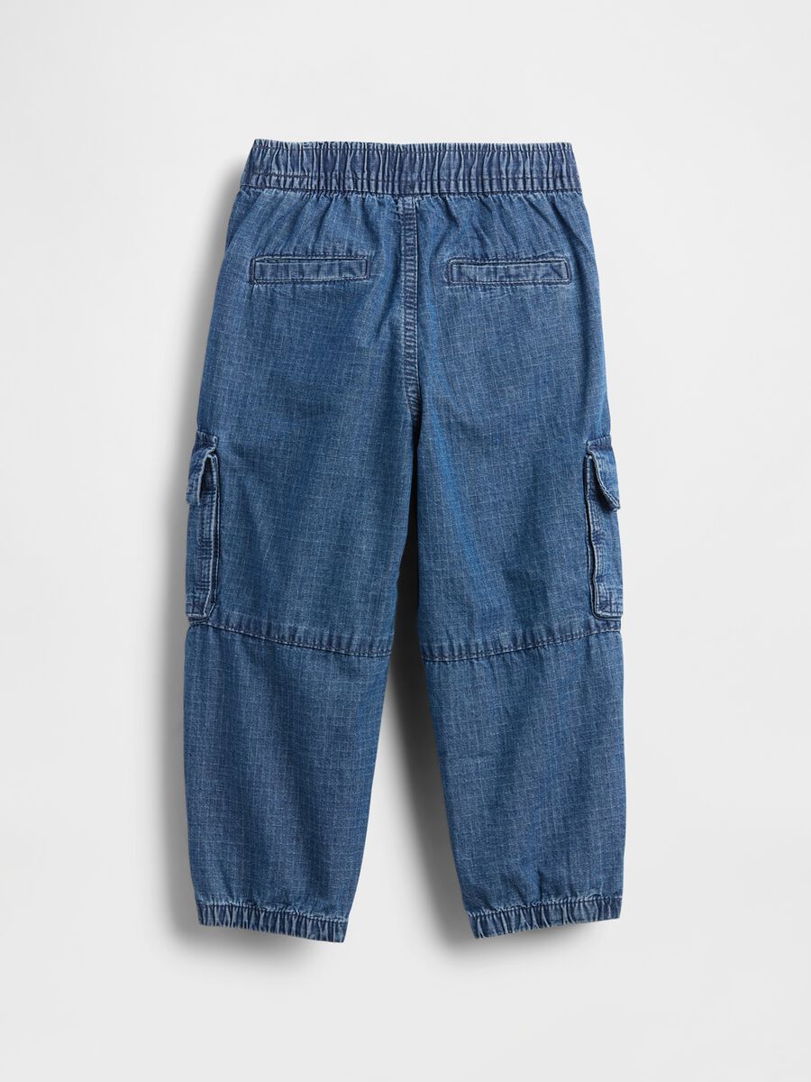 Pantaloni cargo in denim_2