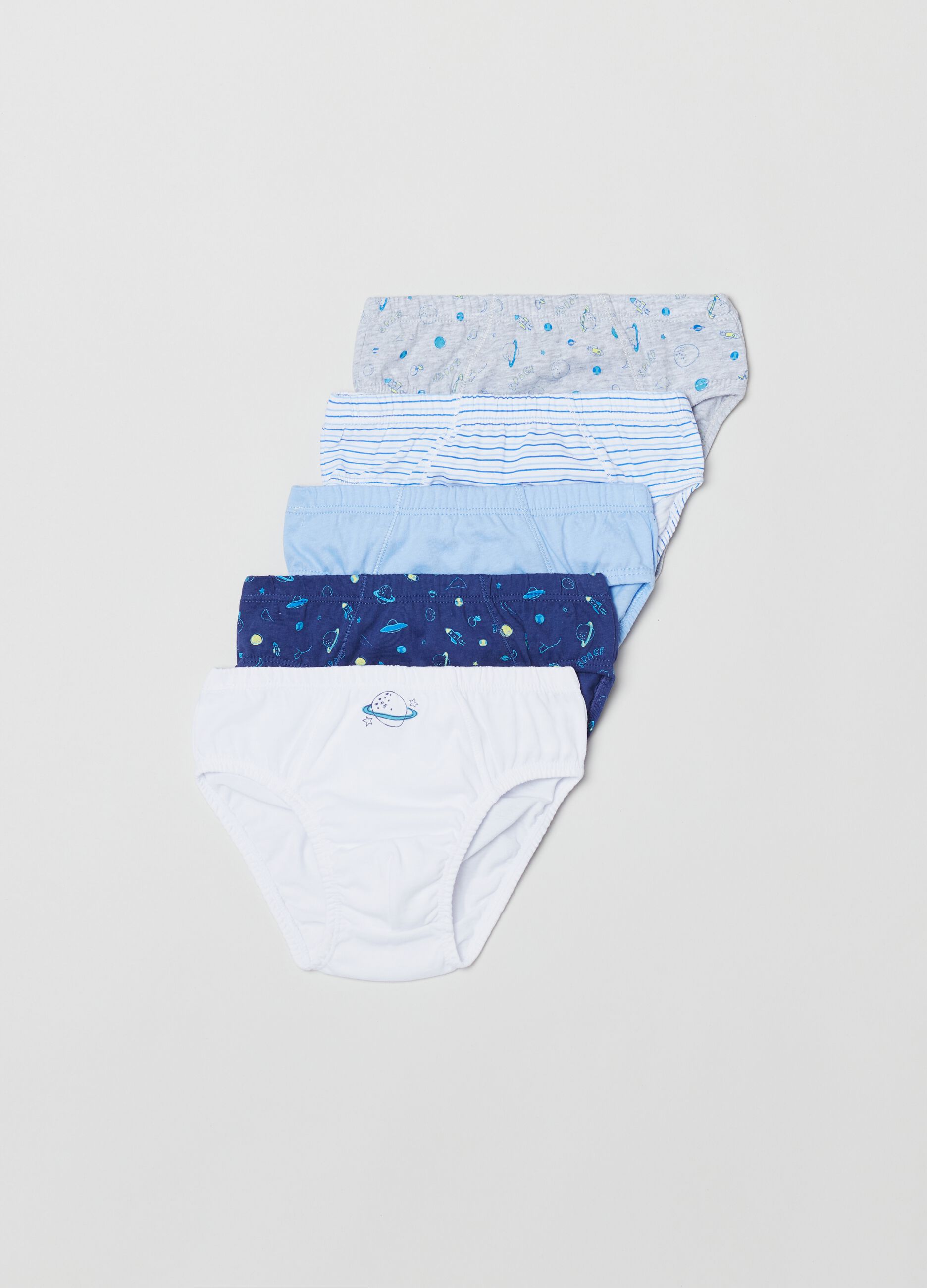 Set cinque slip stretch con stampa_0
