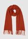 Orange scarf with fringes_0