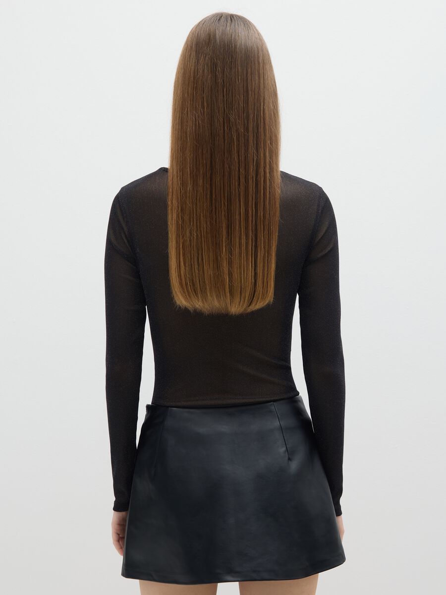 Black body without cups regular fit with transparencies_3