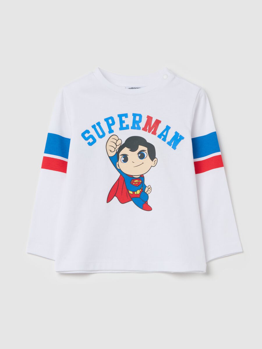 Long-sleeved T-shirt with Superman print_0