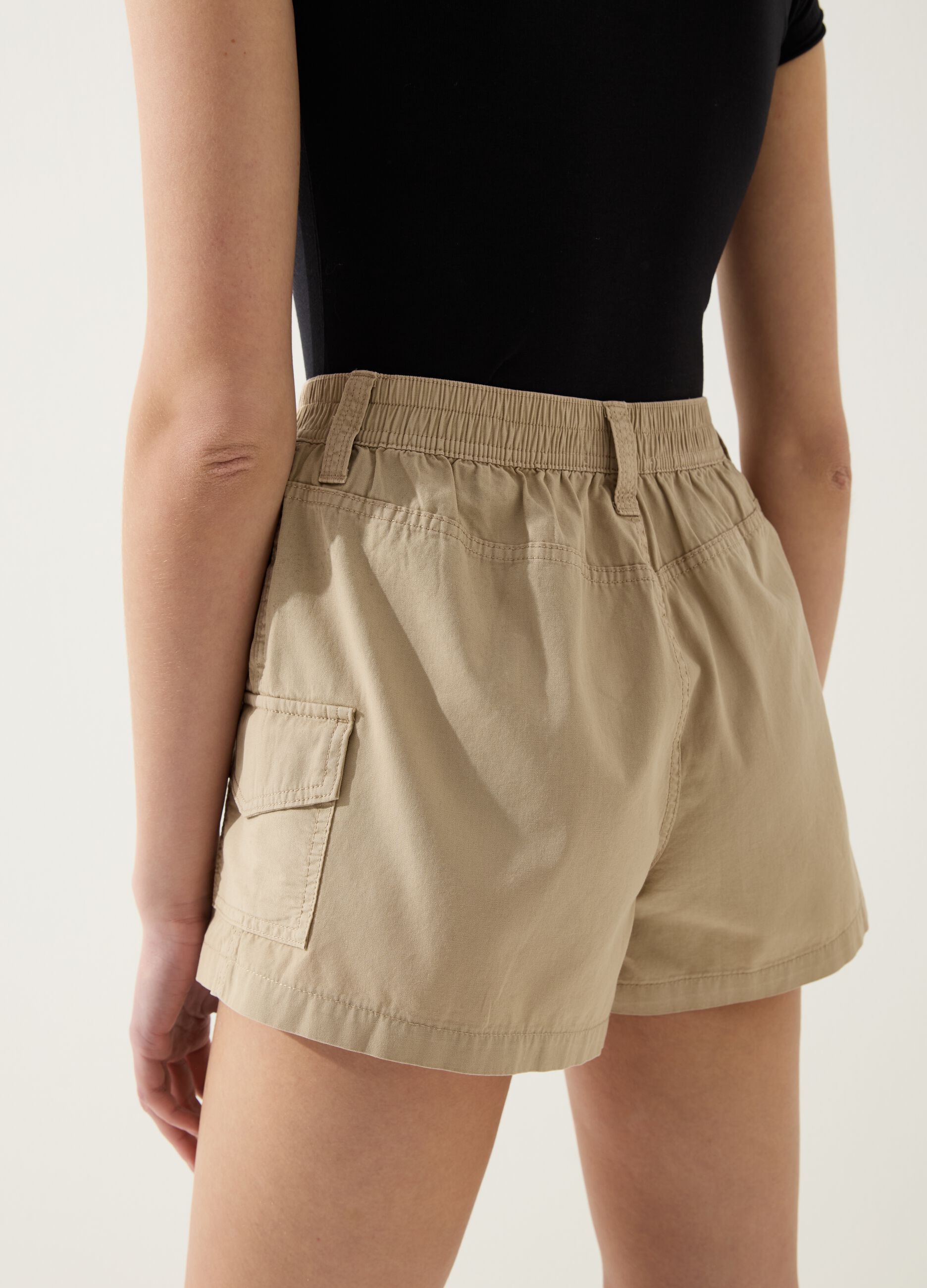 Cotton cargo shorts