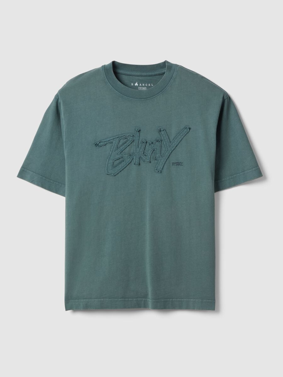 Maglia in puro cotone verde regular fit con bottoni_0