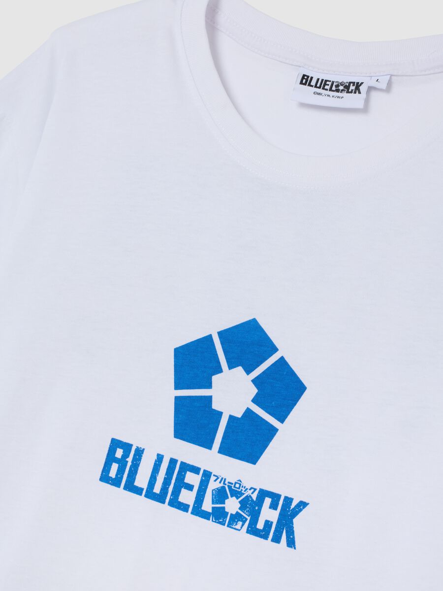 White pure cotton T-shirt with print_5