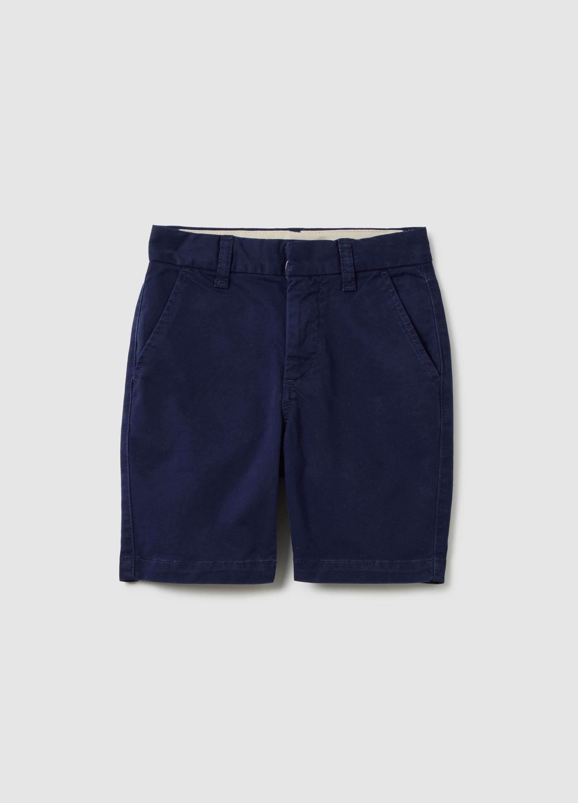 Stretch Cotton Bermuda Shorts