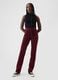 Straight high-rise trousers in corduroy_0