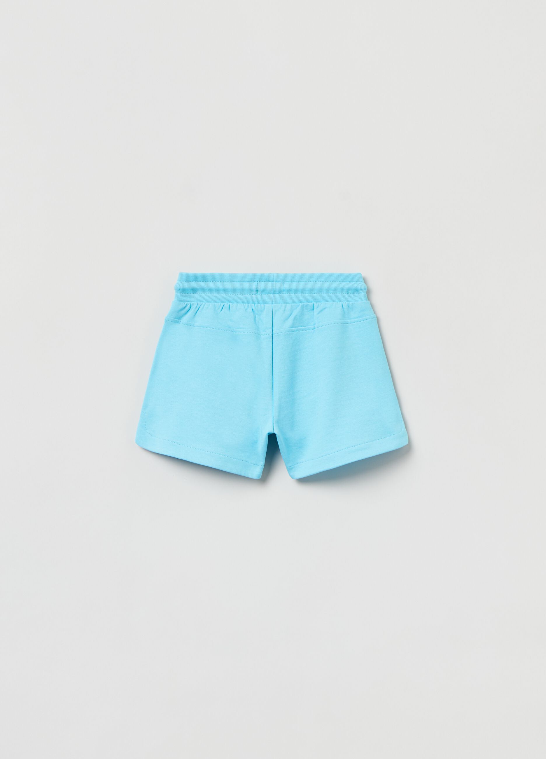 Cotton shorts with drawstring