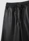 Girls' Black Regular Fit Trousers_2