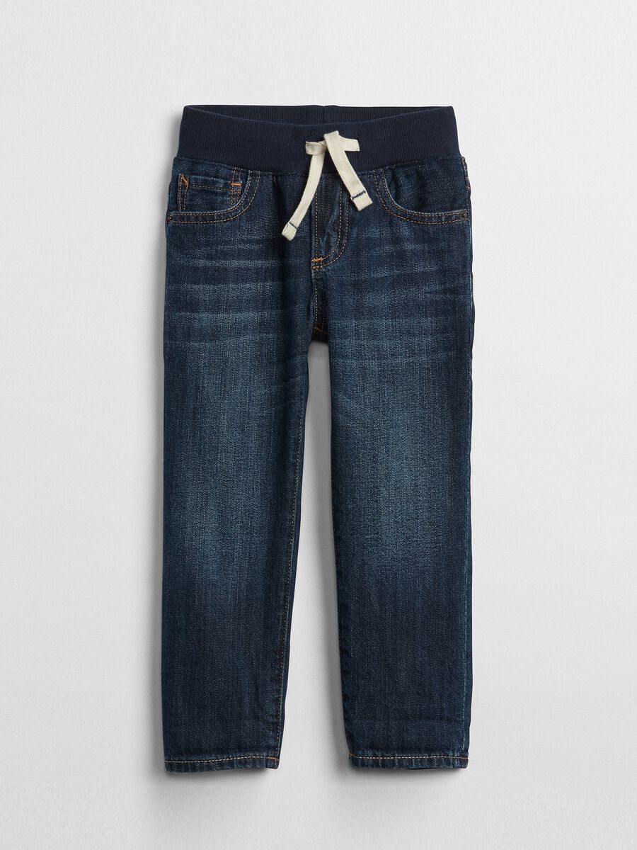 Slim fit jeans with drawstring_0
